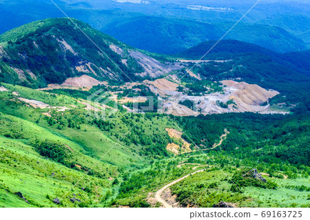 Kenashi Pass的風景（Gafu山的Kogushi硫磺礦山景） 69163725