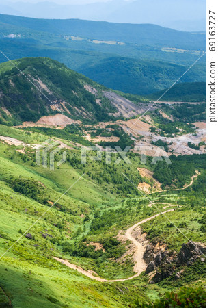 Kenashi Pass的風景（Gafu山的Kogushi硫磺礦山景） 69163727