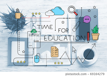 Sketched scheme of educational process. 69164279