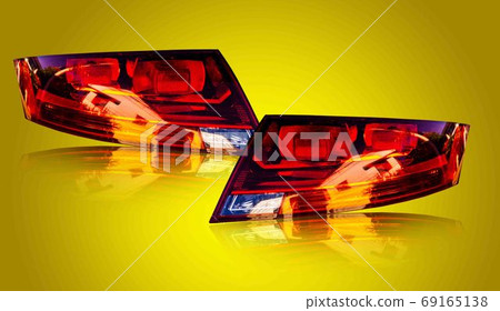 Car tail light led sensor system separate technology in the back 69165138