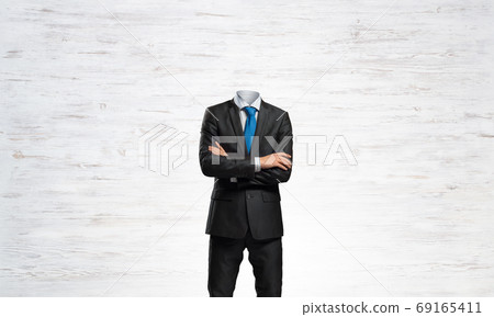 Businessman without head 69165411
