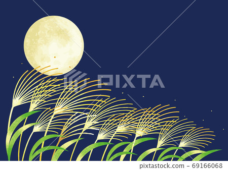 筑波滿月和日本蒲葦景觀圖 筑波滿月和日本蒲葦景觀圖 69166068