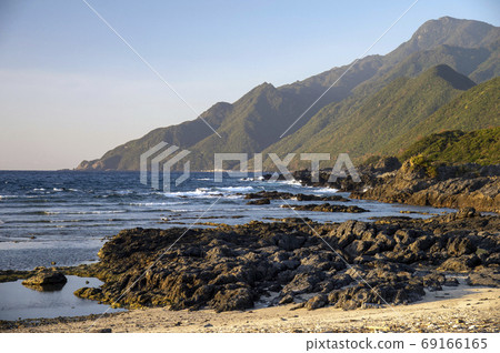 鹿兒島縣珊瑚島海灘屋久島 鹿兒島縣珊瑚島海灘屋久島 69166165