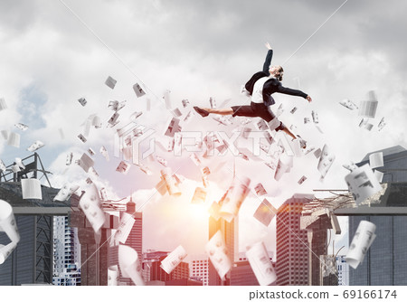 Problem and difficulties overcoming concept. 69166174