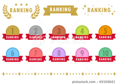Ranking medal set - Stock Illustration [69168681] - PIXTA