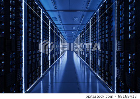 Server room with server tower Server room with server tower 69169418