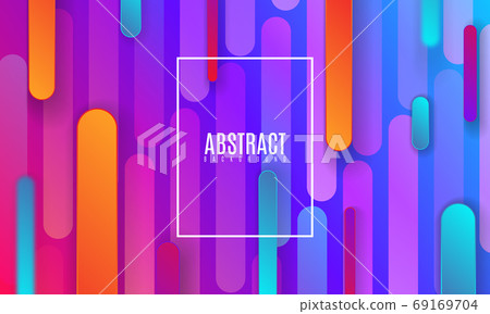 Colorful gradient cover design. Vector futuristic illustration of bright multicolored paper layers. Abstract creative background with fluid color shapes. Dynamic papercut modern banner template Colorful gradient cover design. Vector futuristic illustration of bright multicolored paper layers. Abstract creative background with fluid color shapes. Dynamic papercut modern banner template 69169704