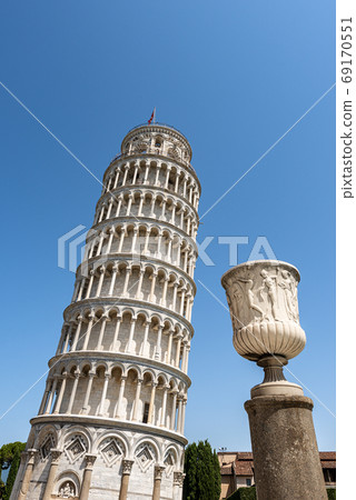 Leaning Tower of Pisa and Vase of the Talent - Tuscany Italy  69170551