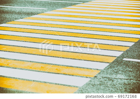 Zebra crossing painted on the asphalt traffic information Zebra crossing painted on the asphalt traffic information 69172168