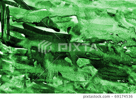 Abstract green watercolor on paper texture as background Abstract green watercolor on paper texture as background 69174536