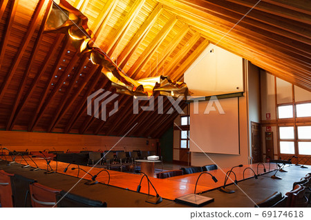 Attic conference hall in Casa Botines, Leon, Spain 69174618