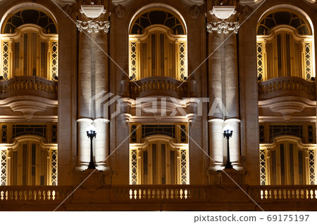 Close-up view of Great Theatre of Havana at night, Havana, Cuba 69175197