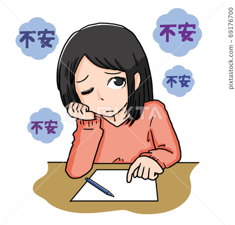 焦慮持續的女性 焦慮持續的女性 69176700