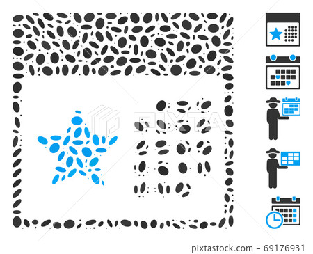 Dot Mosaic Holiday Calendar 69176931