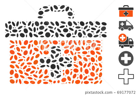 Dot Collage First Aid Toolbox Dot Collage First Aid Toolbox 69177072