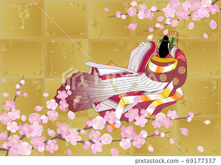 Heian image illustration-Woman in outfit Heian image illustration-Woman in outfit 69177337