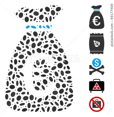 Dotted Mosaic Euro Money Bag Dotted Mosaic Euro Money Bag 69177409