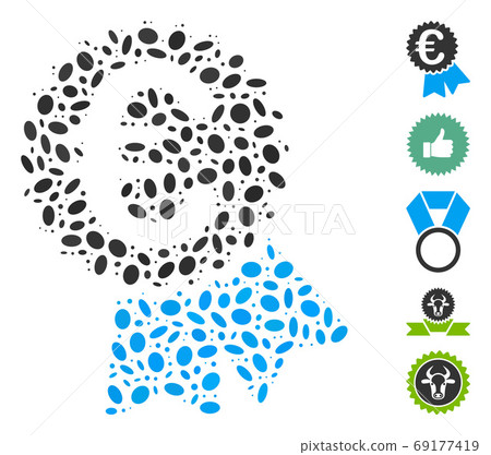 Dotted Collage Euro Featured Price Tag 69177419