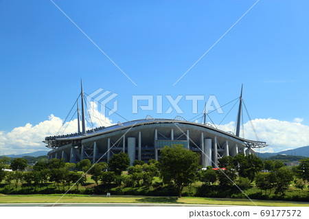 Toyota Stadium and blue sky Toyota Stadium and blue sky 69177572