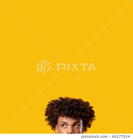 pensive black teenager make decision young guy 69177834