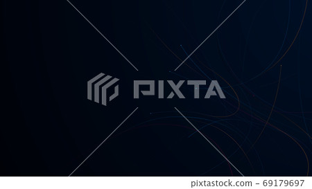 Abstract connections with dots and lines. Digital network connections technology 69179697