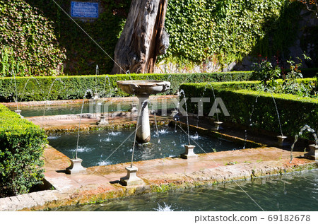 Generalife cypress courtyard (Granada, Andalusia, Spain) 69182678