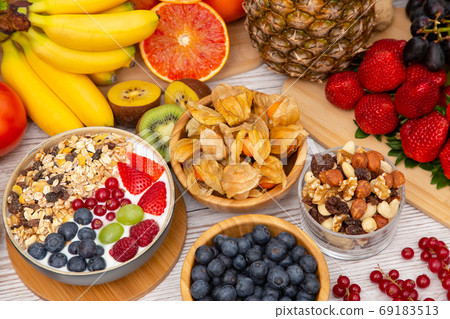 Group Fruits Breakfast mixed vegetables  69183513