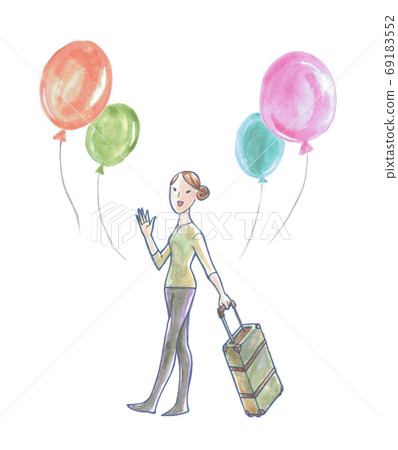 A woman heading for an event 69183552