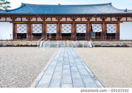 The large auditorium of Horyuji (Ikaruga Town, Ikoma District, Nara Prefecture) 69183592