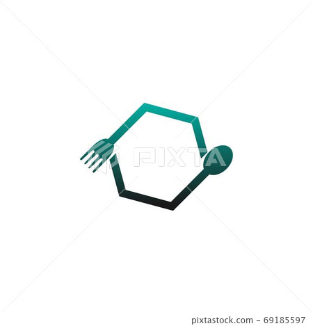 Fork and spoon icon vector Fork and spoon icon vector 69185597