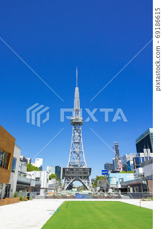 Construction of TV tower and Ekuya Odori Park (Layered Hisaya Oodori Park) in Naka Ward, Nagoya City 69186615