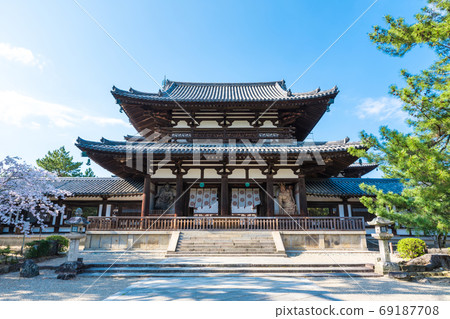 Horyuji Nakamon Haru (Ikaruga Town, Ikoma District, Nara Prefecture) April 2020 69187708
