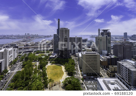 Kobe overlooking Port Island from Kobe City Hall Kobe City, Hyogo Prefecture 69188120