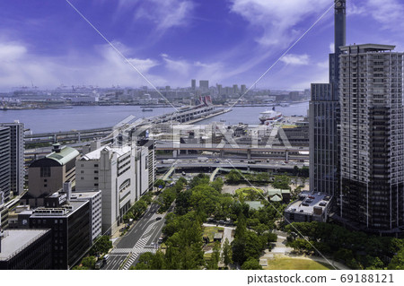 Kobe overlooking Port Island from Kobe City Hall Kobe City, Hyogo Prefecture 69188121