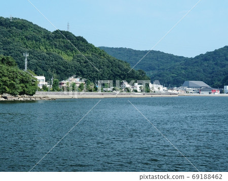 Aioi Port Park and Aioi Bay as seen from Aioi White Dragon Castle at Road Station 69188462