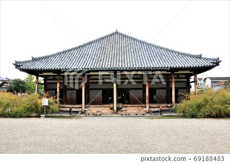 Genkoji Temple, World Cultural Heritage Site in Late Autumn Genkoji Temple, World Cultural Heritage Site in Late Autumn 69188483