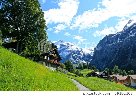 Scene of Alpine girl coming out to Heidi 69191105