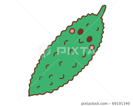 Bitter gourd character Bitter gourd character 69191340