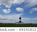 Photo of summer blue sky at Cape Notoro lighthouse, Abashiri city, Hokkaido 69191812