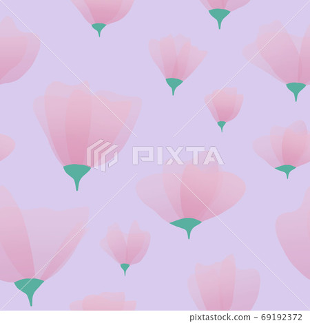 Seamless floral pattern with hand drawing flowers 69192372