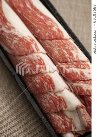 Thinly sliced beef Chadol Bagi Stock Photo 69192668 PIXTA