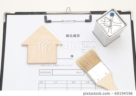 房屋外牆粉刷工程預估圖 房屋外牆粉刷工程預估圖 69194596