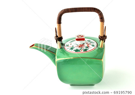 Green square teapot 69195790