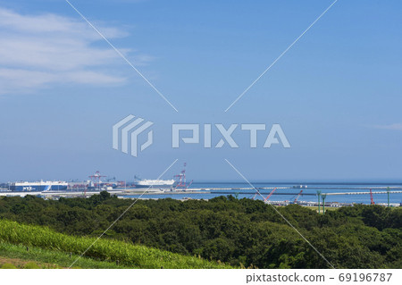 從國立日立海濱公園眺望的日立花港 從國立日立海濱公園眺望的日立花港 69196787