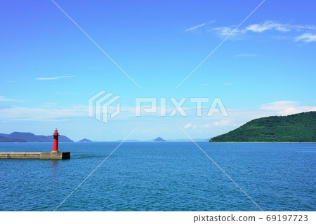Aka Lighthouse and Setouchi Island, Megijima Aka Lighthouse and Setouchi Island, Megijima 69197723