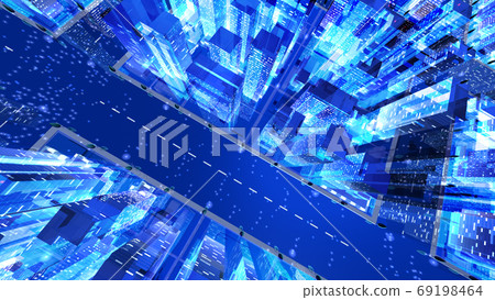 城市夜城建築建築物市政廳建築商務區辦公區3d圖背景回 69198464