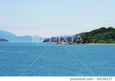 The nose of Nagasaki, the cutting edge of Yashima (Takamatsu City) in the Seto Inland Sea National Park 69199127