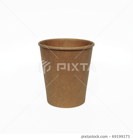 coffee paper cup on white background 69199173
