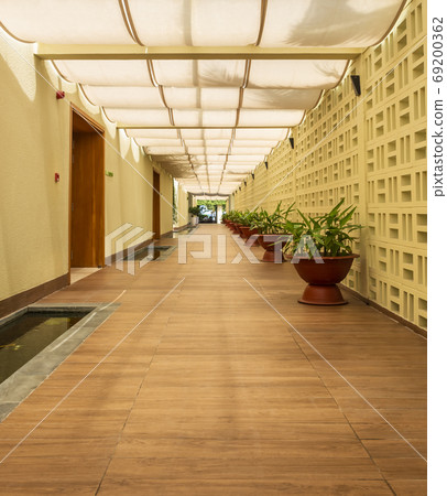 Walkway of a beach resort in Phu Quoc 69200362
