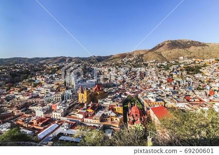Aerial view of the city of Guanajuato in Mexico Aerial view of the city of Guanajuato in Mexico 69200601